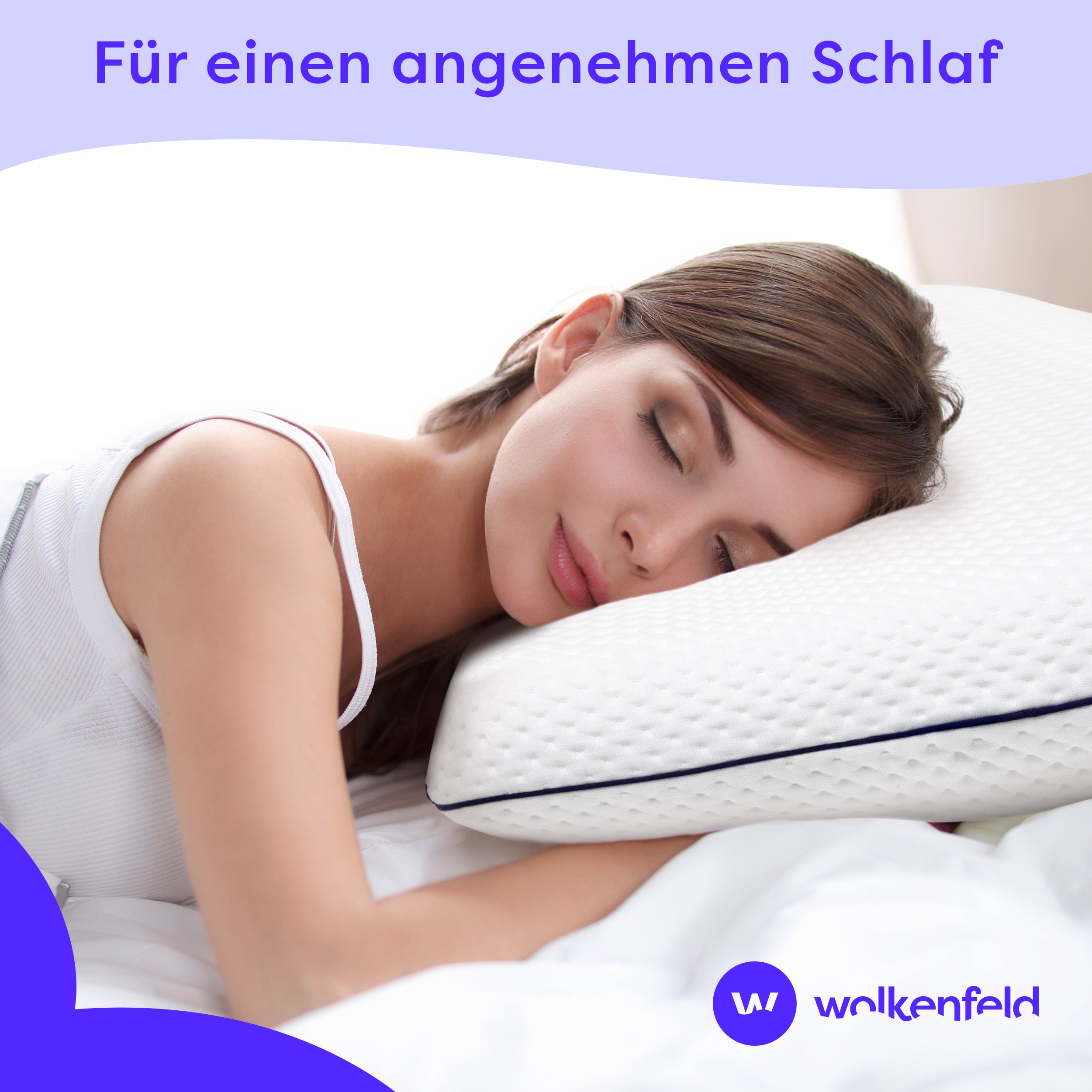 Ergonomisches Memory Foam Nackenstützkissen 60×40×10 Eron