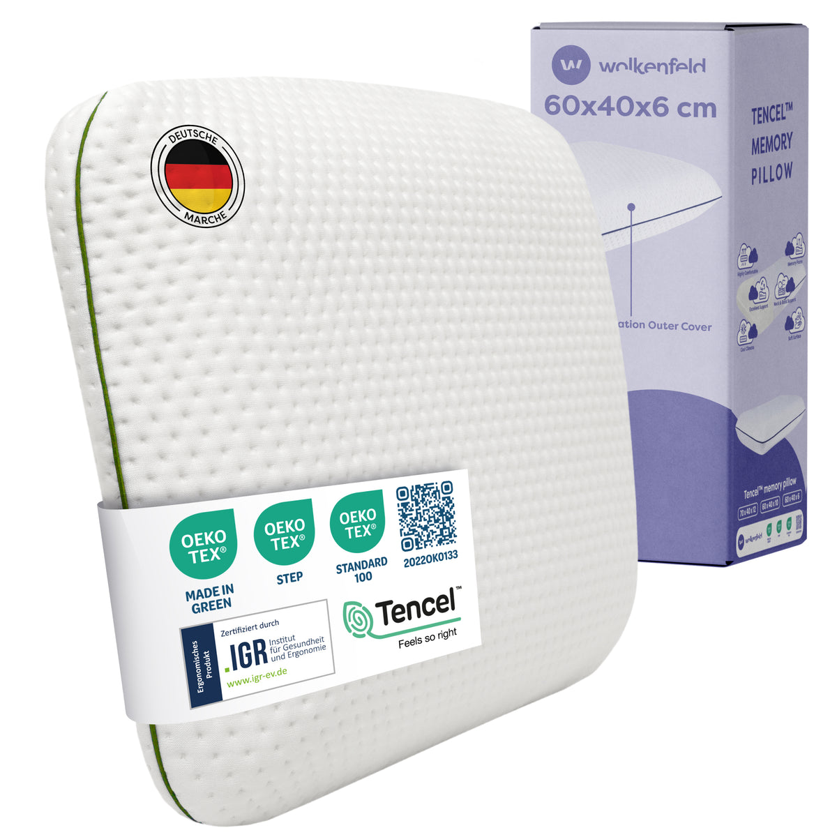 Flaches Memory Foam Kinderkissen