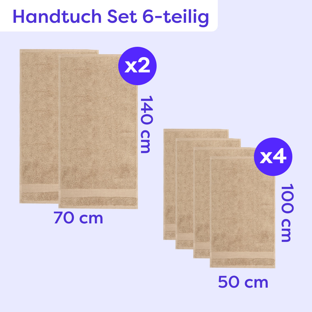 Handtuch Set 6-teilig Amelie
