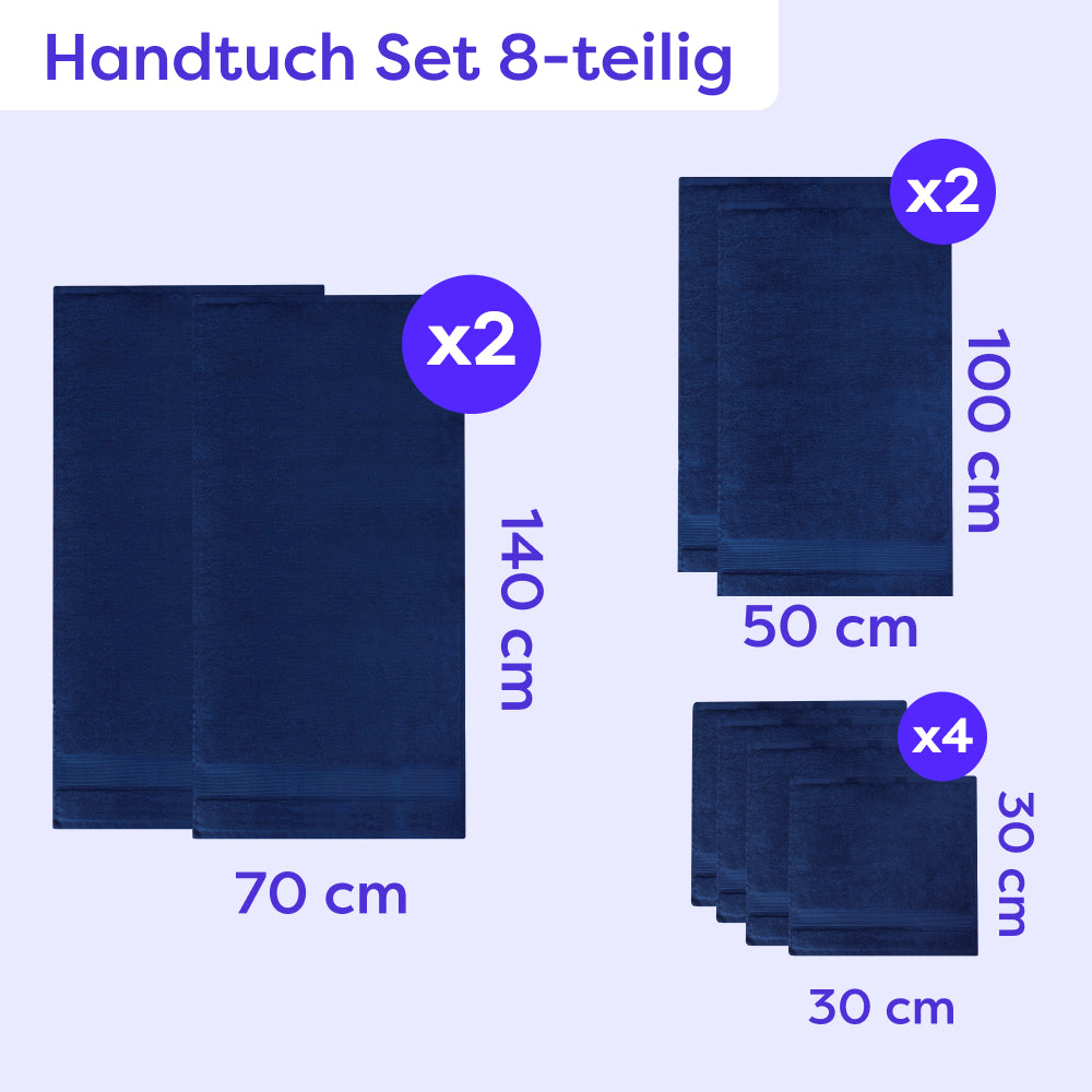 Handtuch Set 8-teilig Amelie