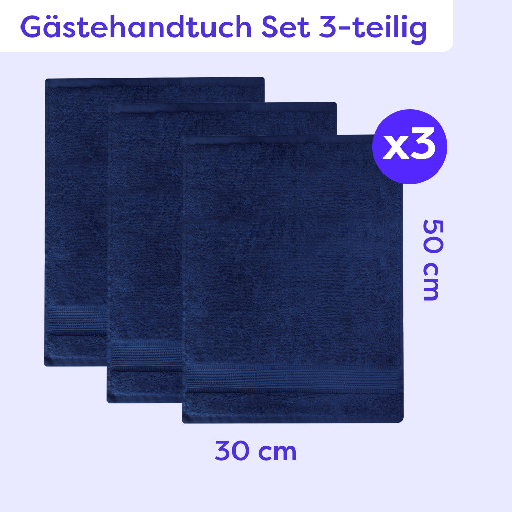 Gästehandtuch Set 3-teilig Amelie