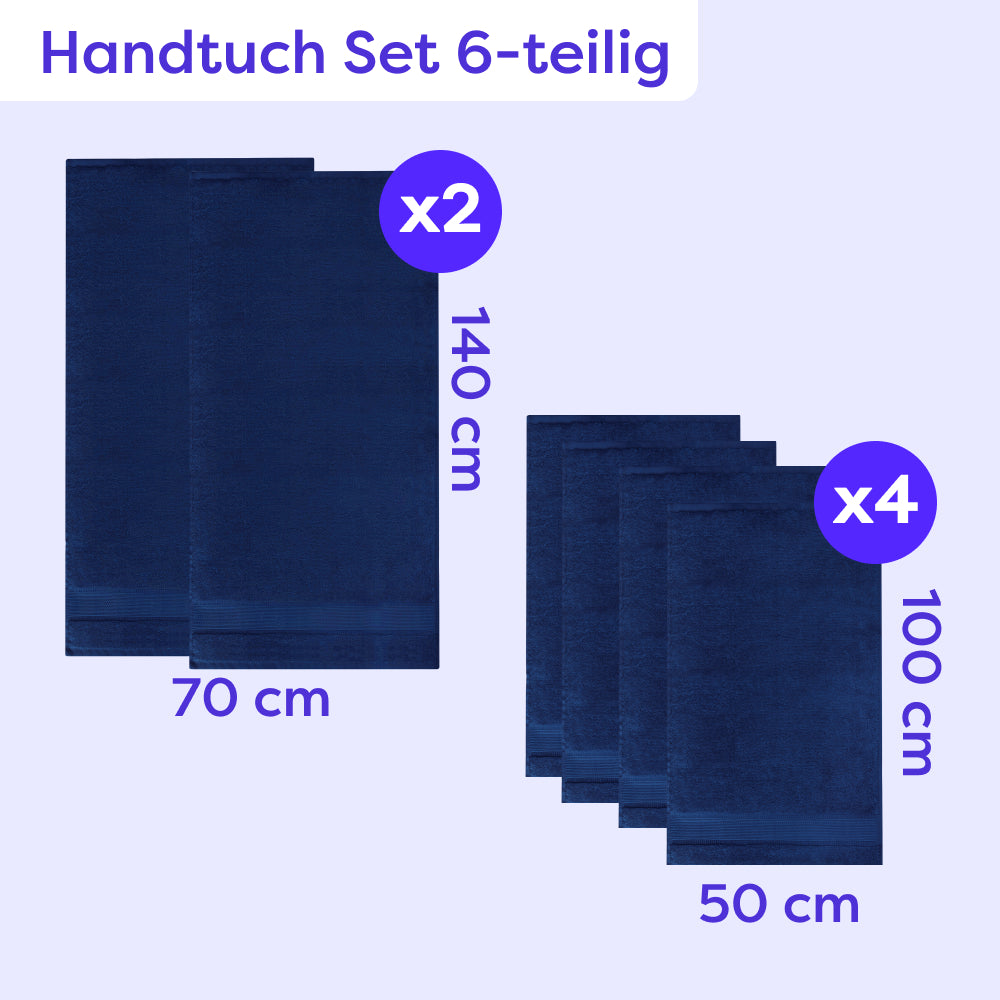 Handtuch Set 6-teilig Amelie