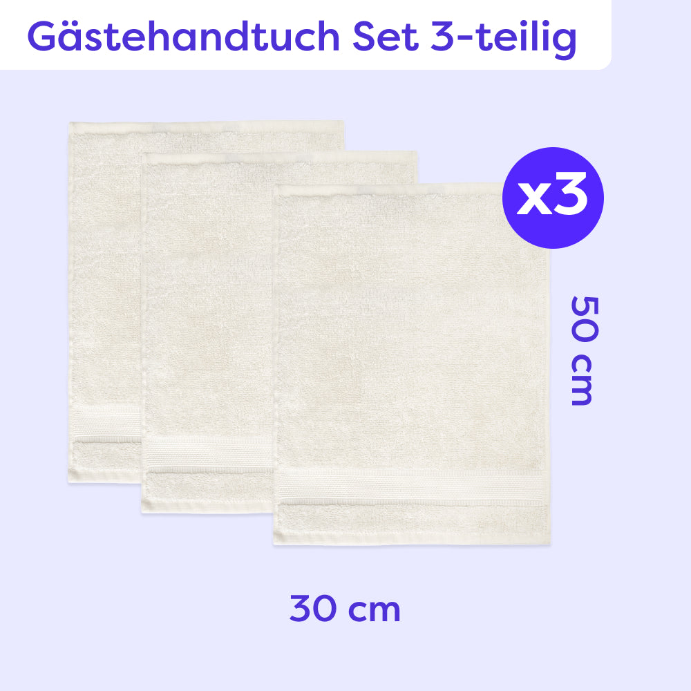 Gästehandtuch Set 3-teilig Amelie