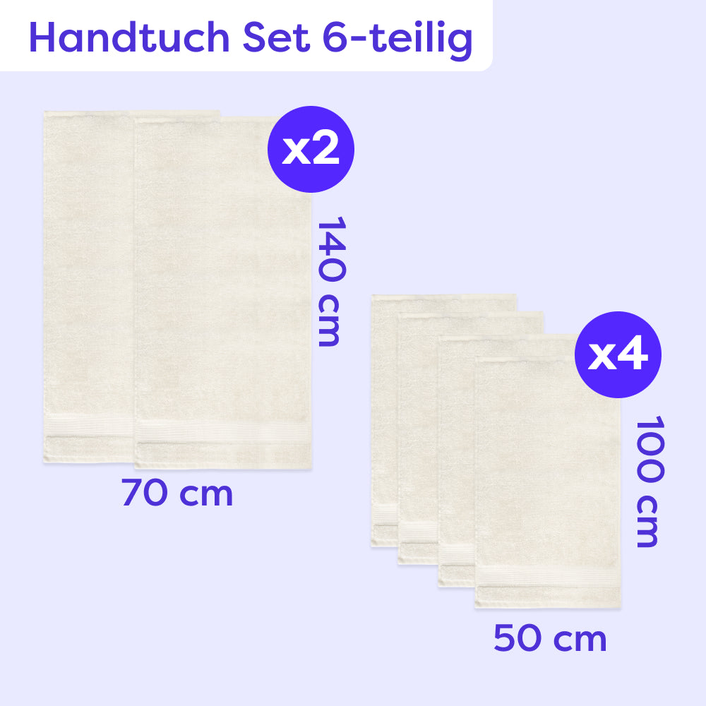Handtuch Set 6-teilig Amelie