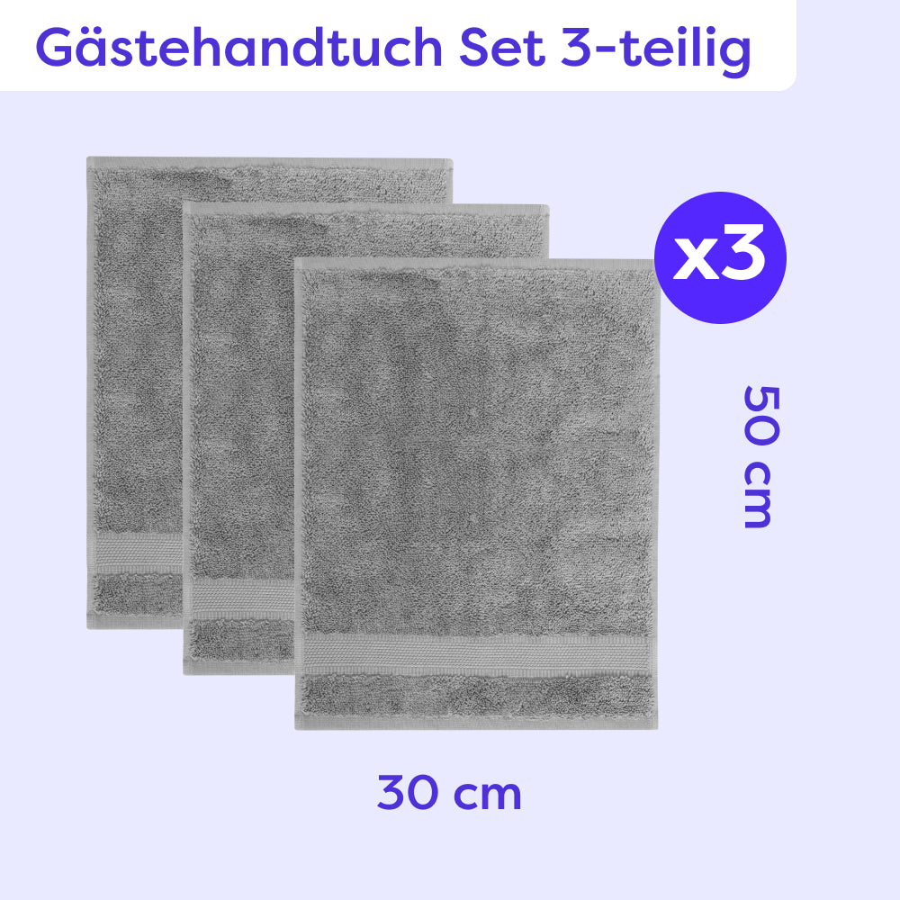 Gästehandtuch Set 3-teilig Amelie