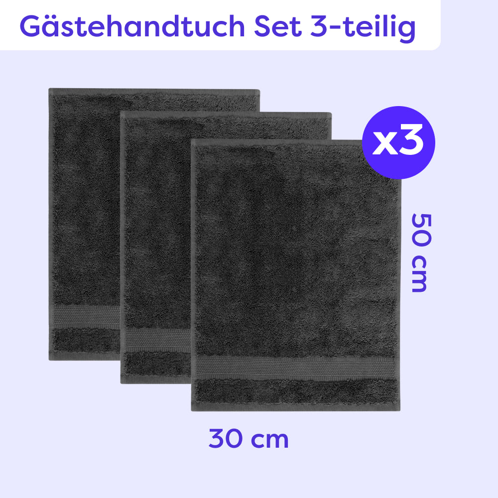 Gästehandtuch Set 3-teilig Amelie