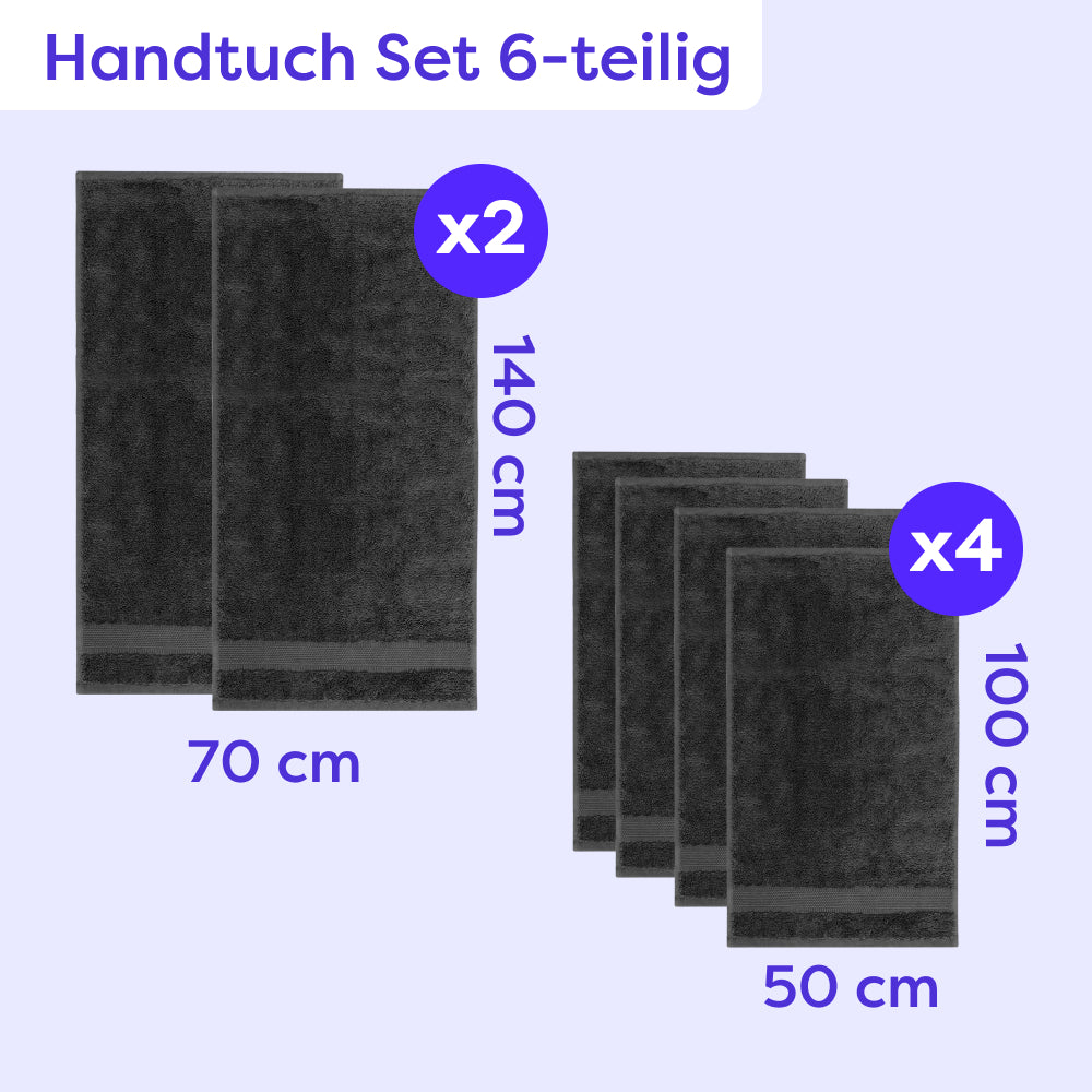 Handtuch Set 6-teilig Amelie