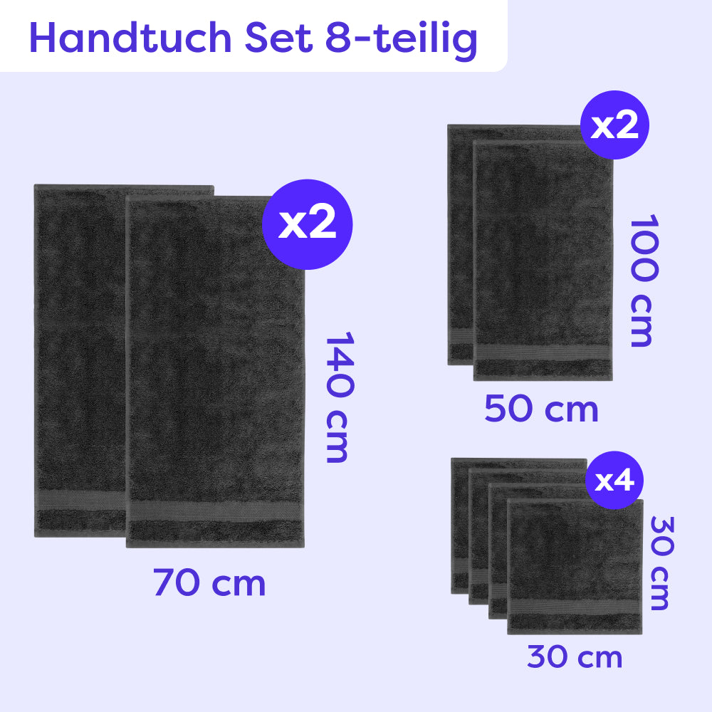 Handtuch Set 8-teilig Amelie
