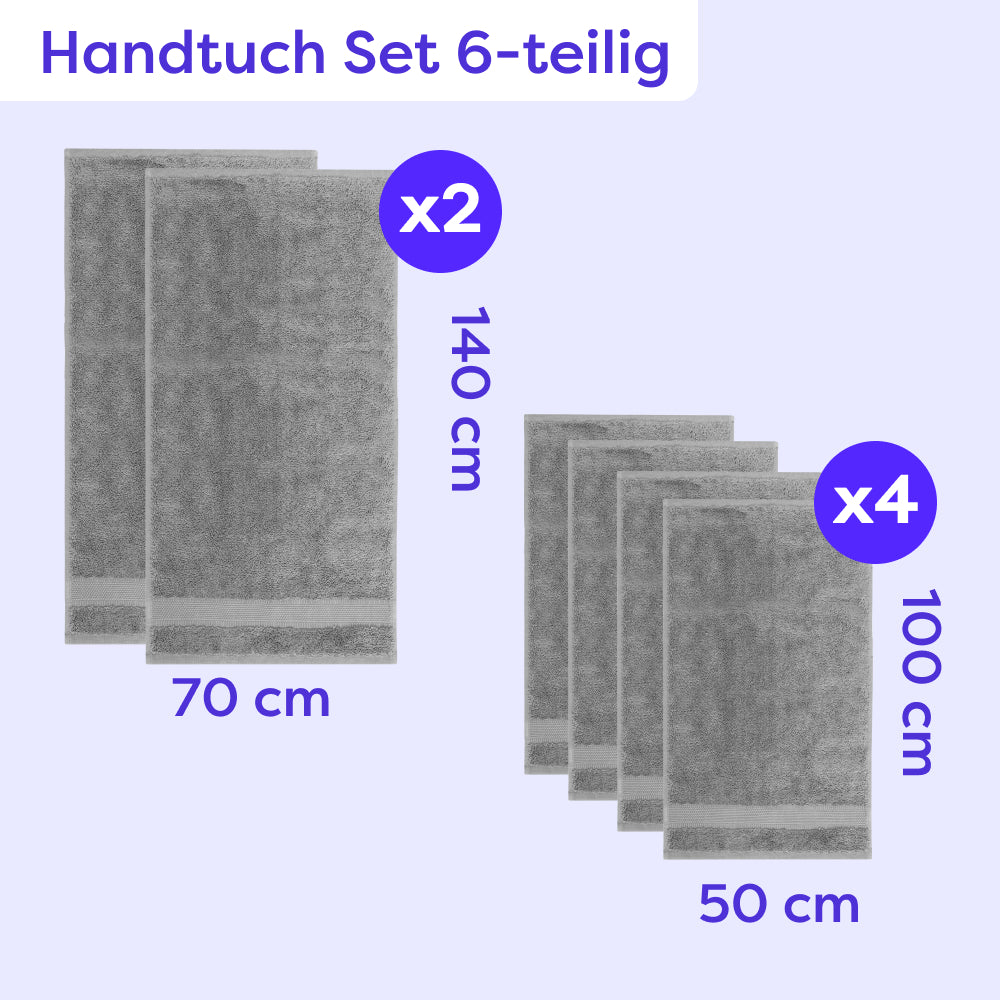 Handtuch Set 6-teilig Amelie