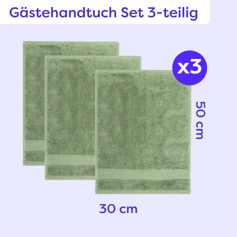 Gästehandtuch Set 3-teilig Amelie