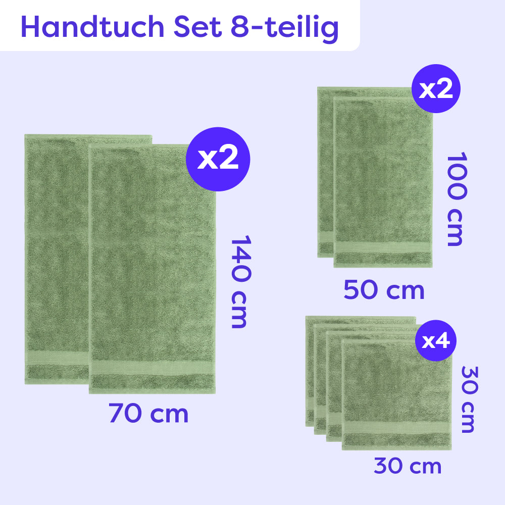 Handtuch Set 8-teilig Amelie