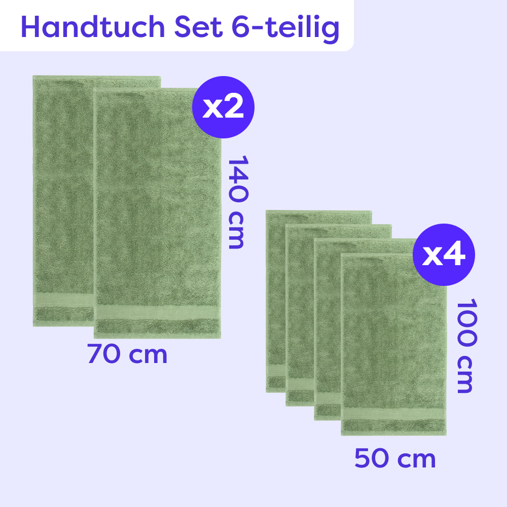 Handtuch Set 6-teilig Amelie