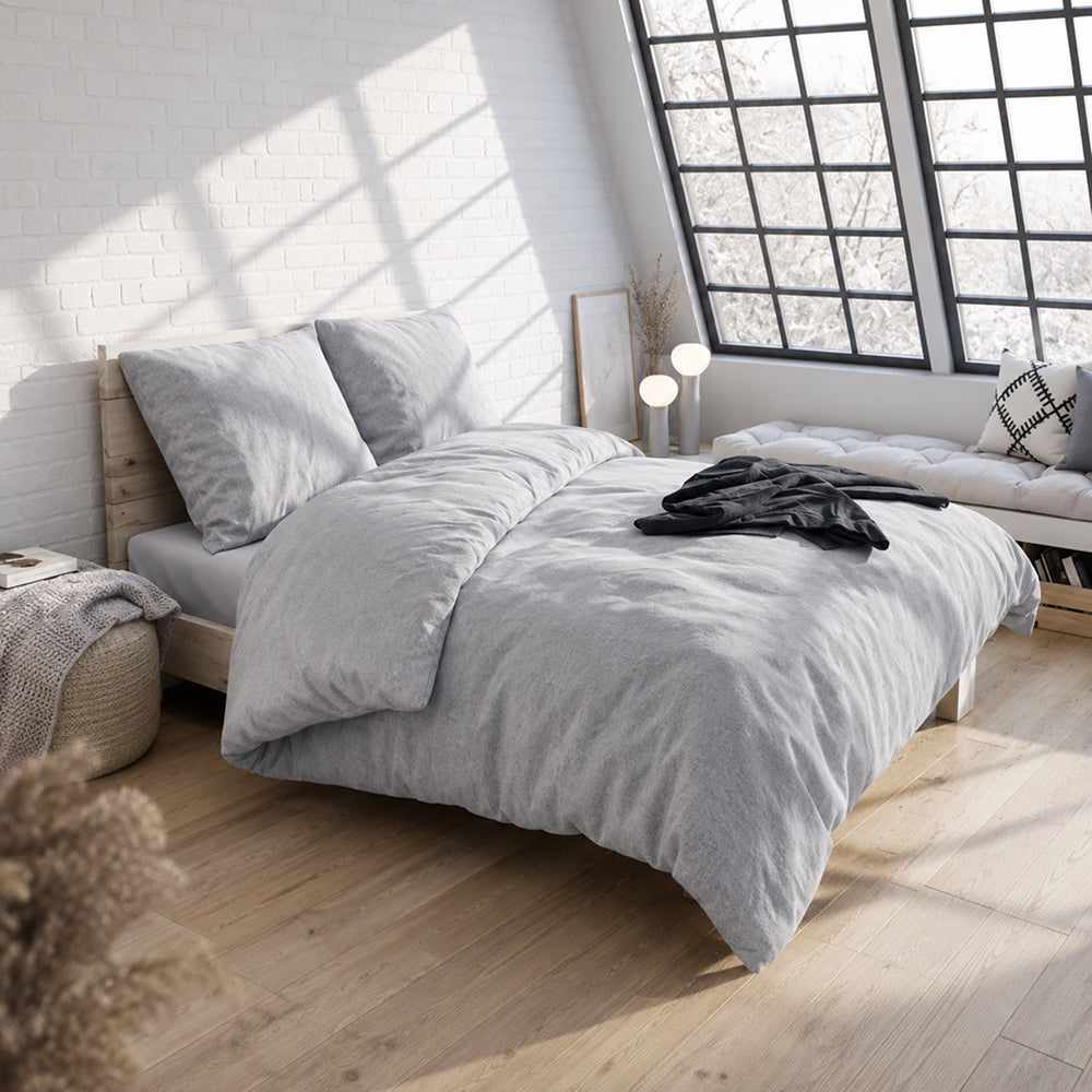 Flanell Bettwäsche Bundle Malea mit Flanell Spannbettlaken