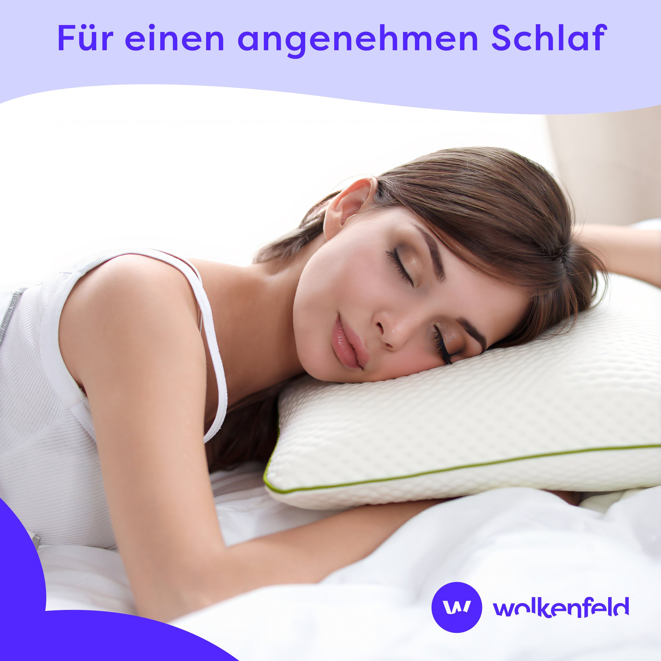 Flaches Memory Foam Kinderkissen 60×40×6 Eron