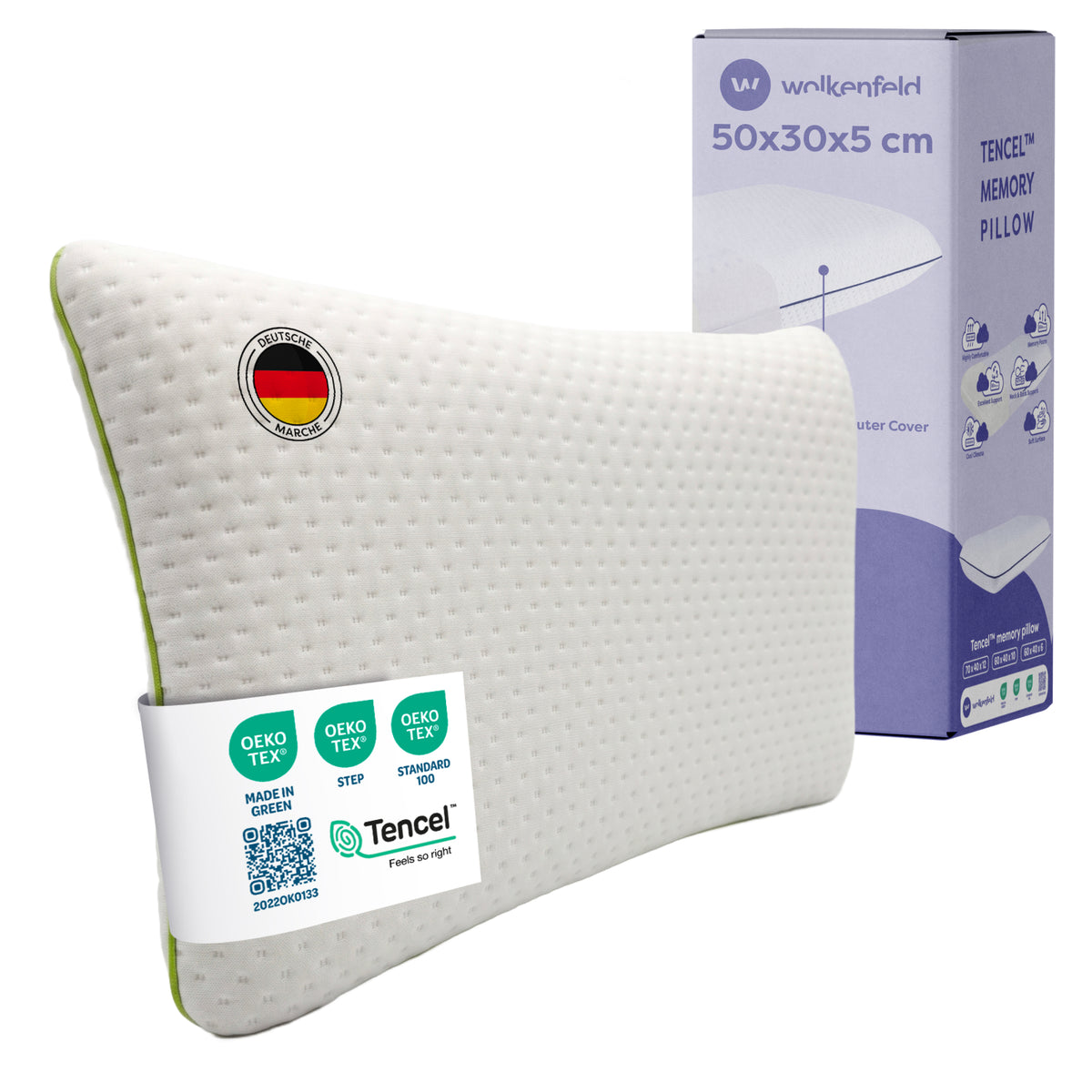 Flaches Memory Foam Kinderkissen