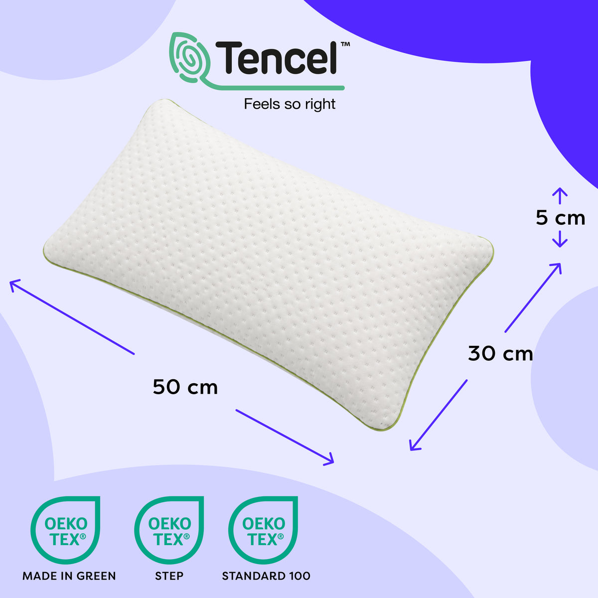 Flaches Memory Foam Kinderkissen