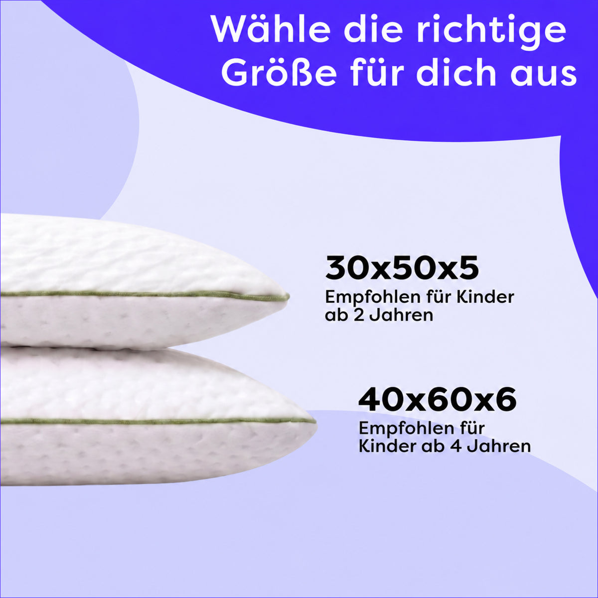 Flaches Memory Foam Kinderkissen
