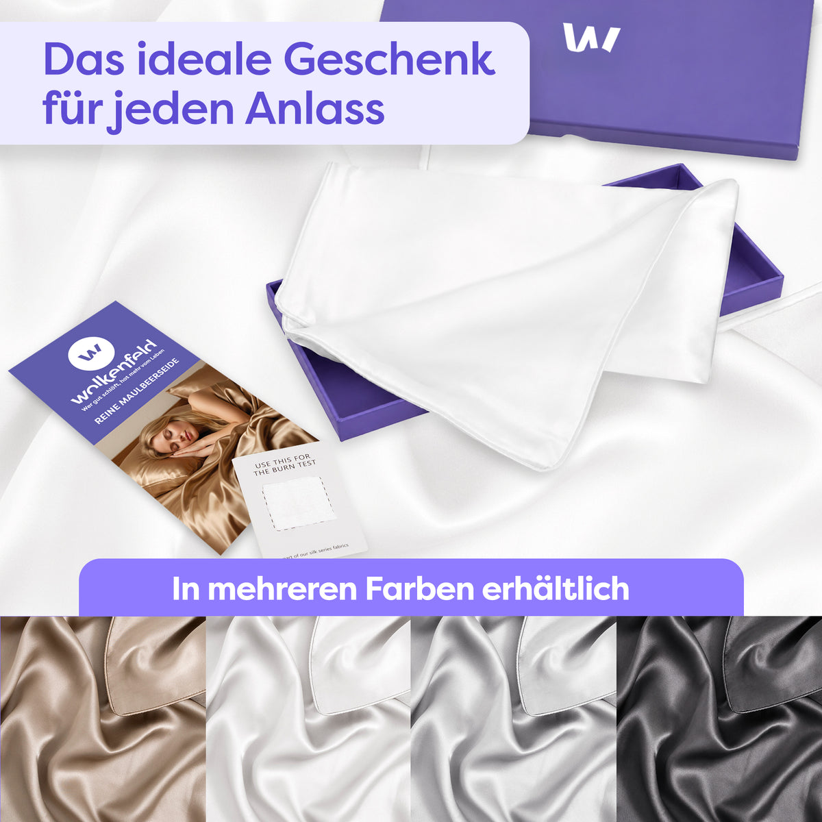 Seidenkissenbezug Clara