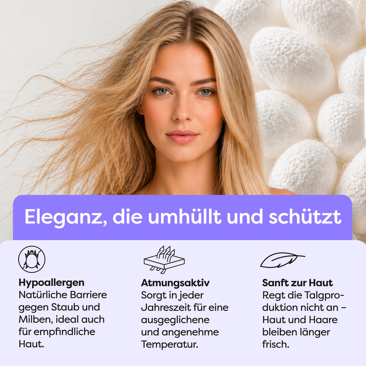 Seidenkissenbezug Clara