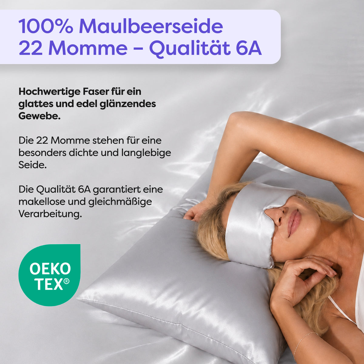Seidenkissenbezug Clara