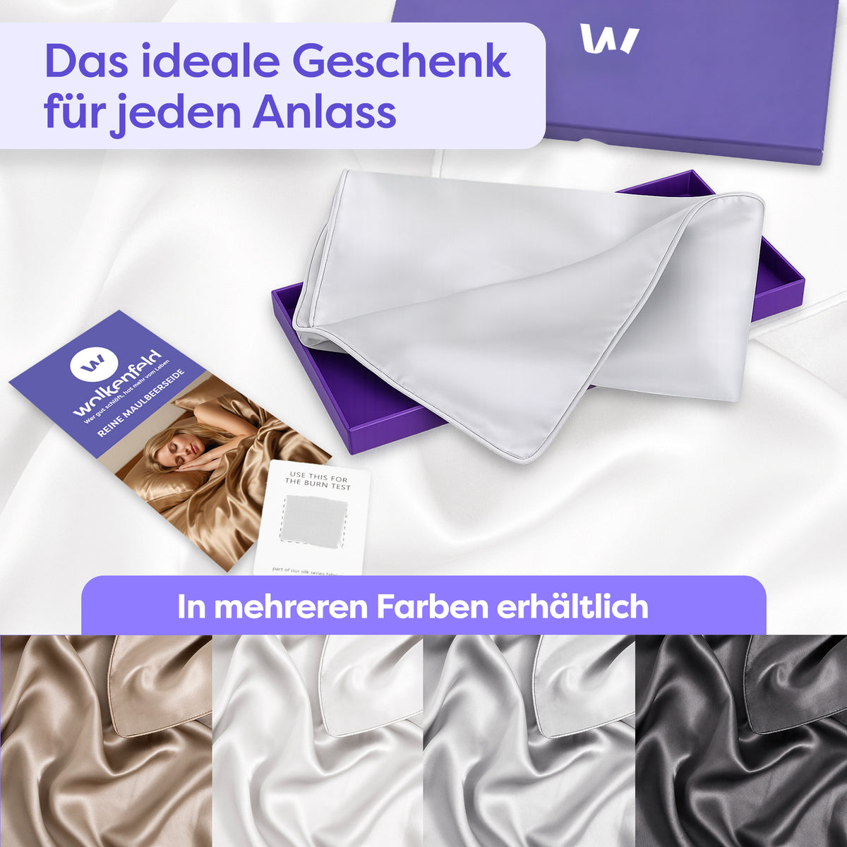 Seidenkissenbezug Clara