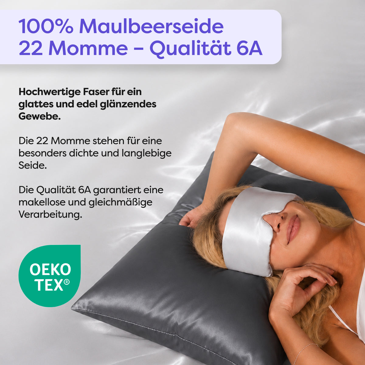 Seidenkissenbezug Clara