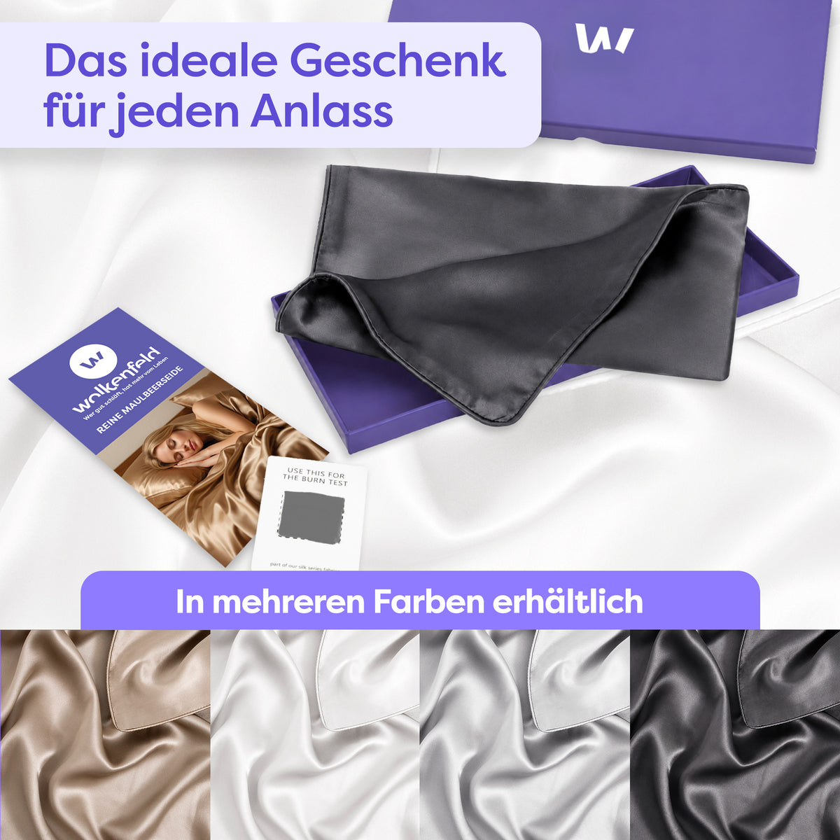 Seidenkissenbezug Clara