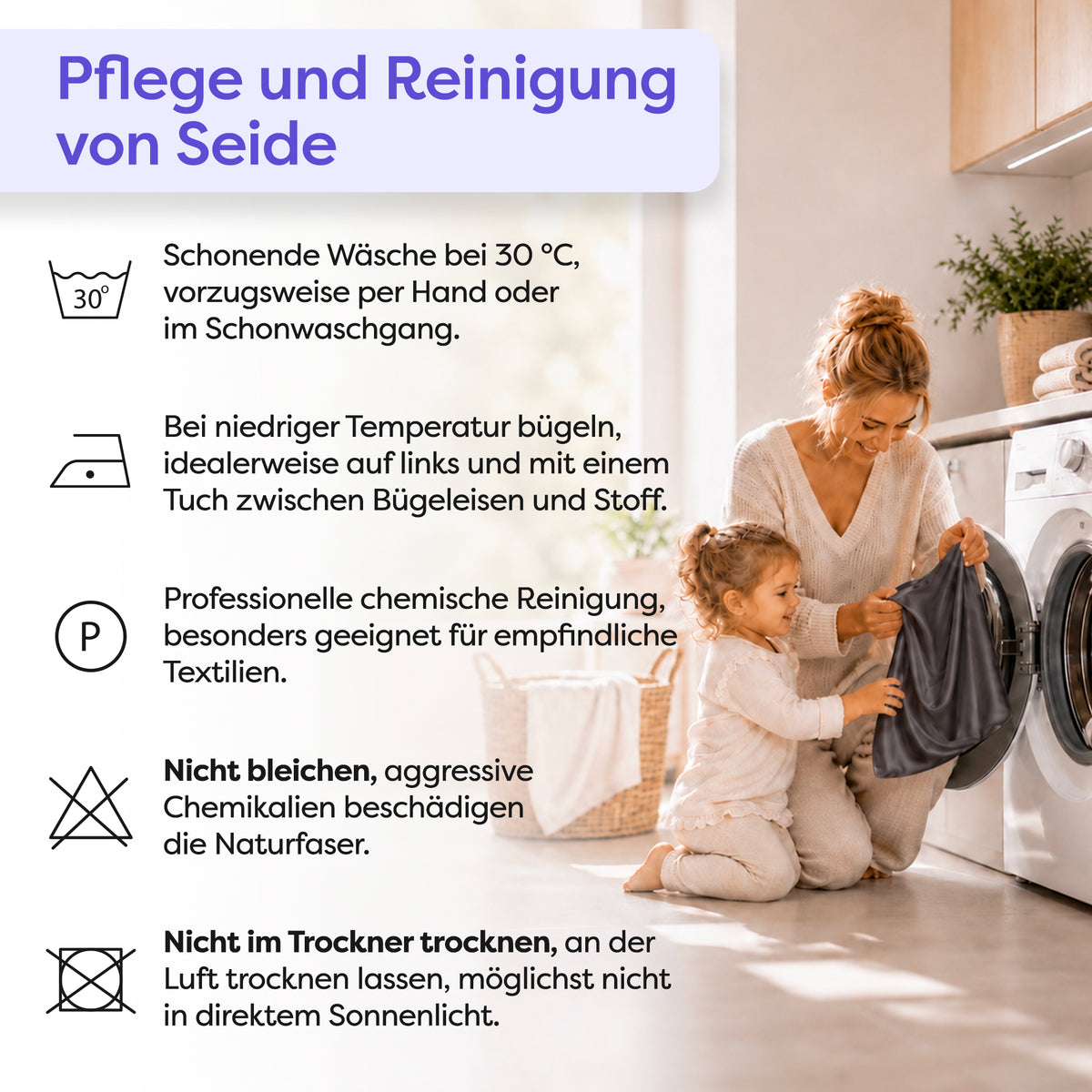 Seidenkissenbezug Clara