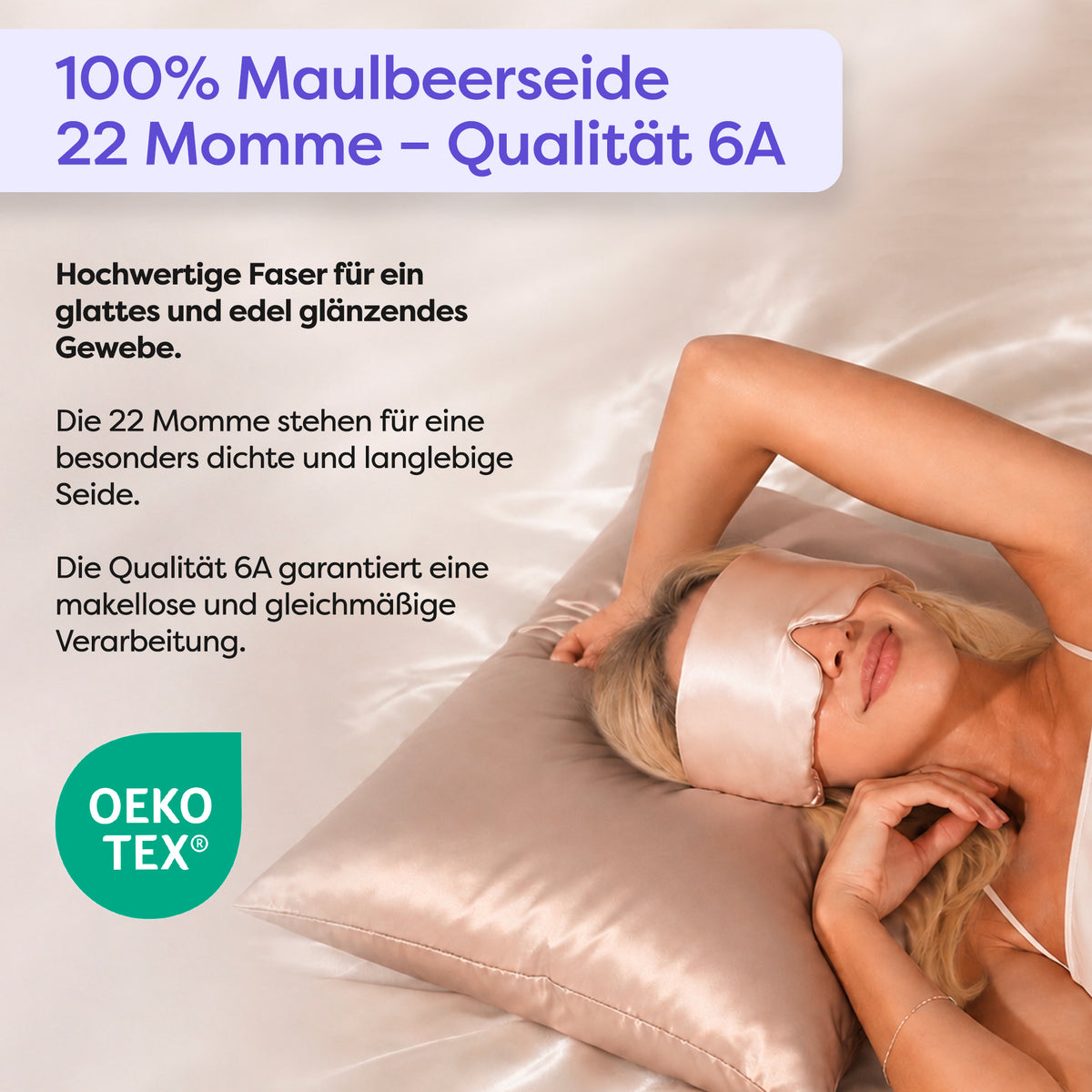 Seidenkissenbezug Clara