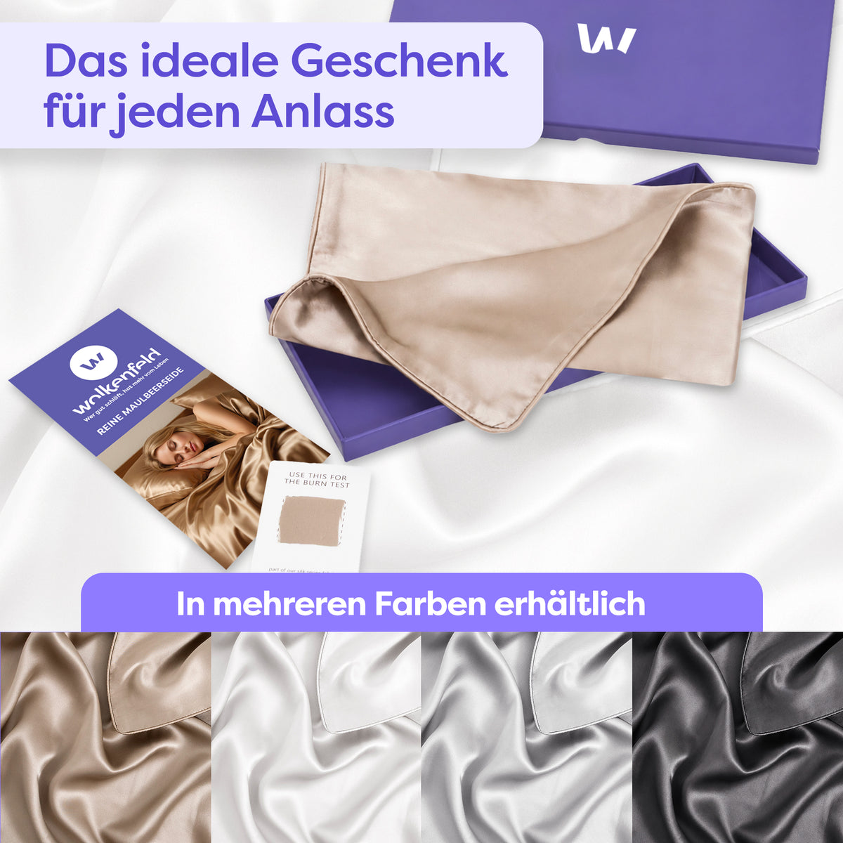 Seidenkissenbezug Clara