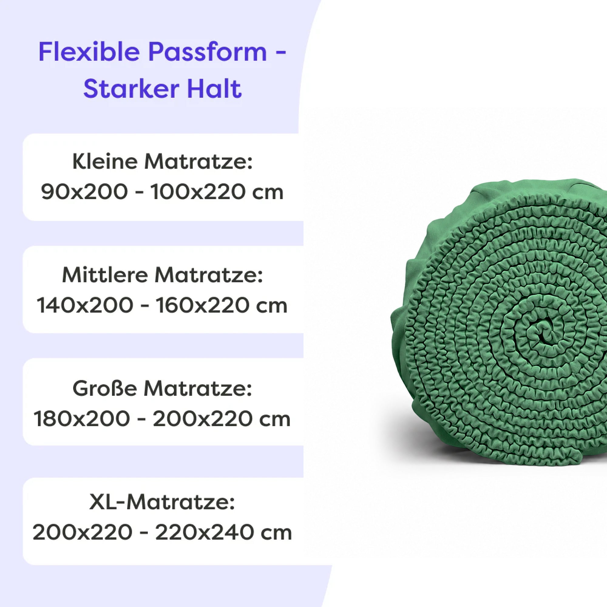 Boxspringbett Spannbettlaken Baumwolle Frida