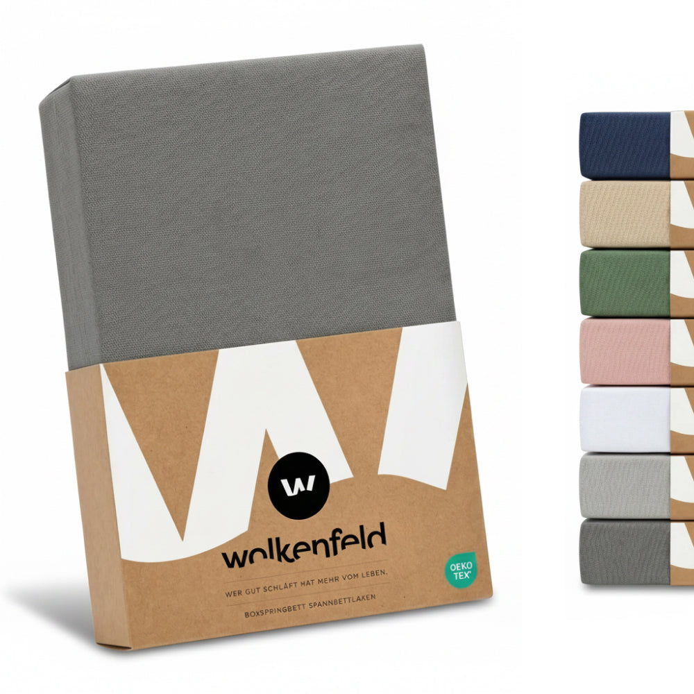 Boxspringbett Spannbettlaken Baumwolle Frida