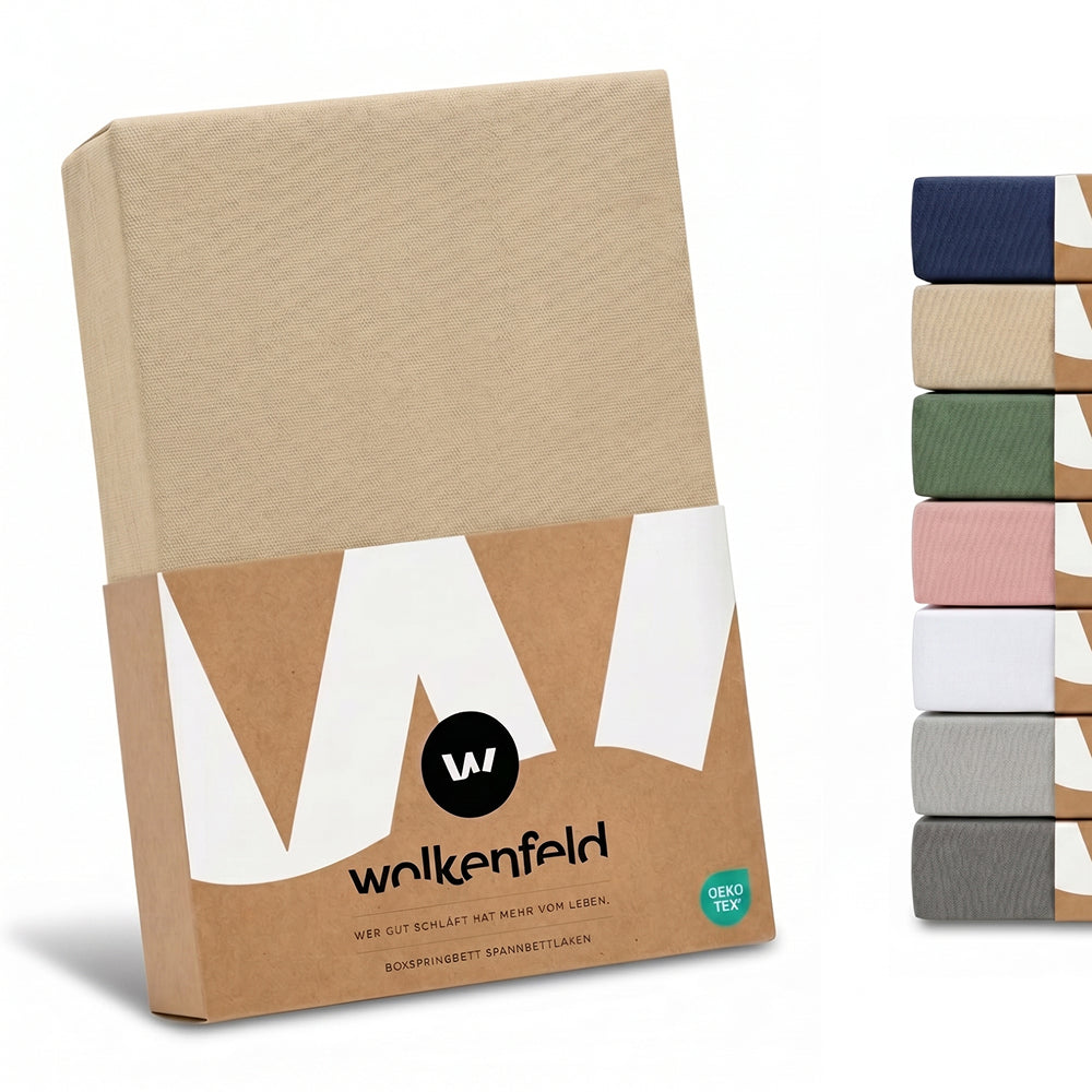 Boxspringbett Spannbettlaken Baumwolle Frida