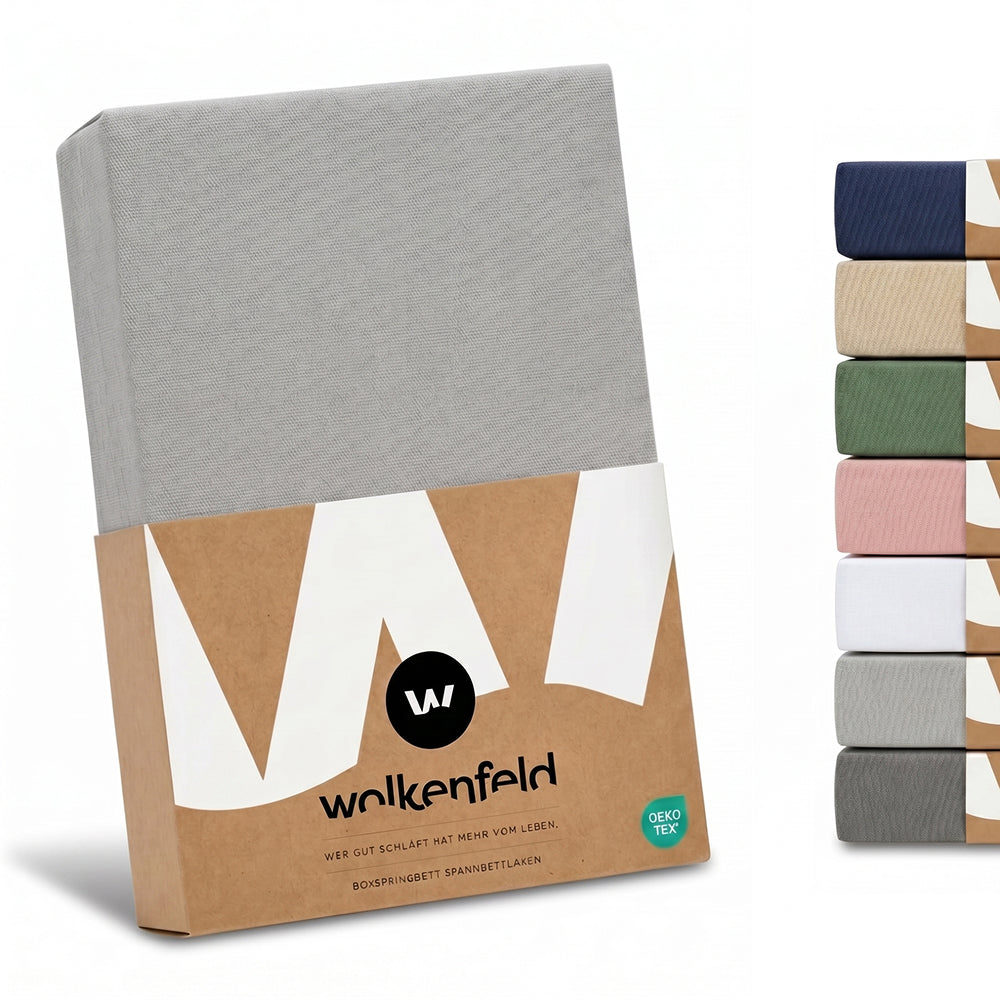 Boxspringbett Spannbettlaken Baumwolle Frida