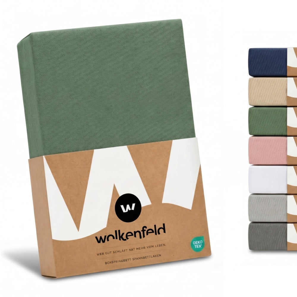 Boxspringbett Spannbettlaken Baumwolle Frida