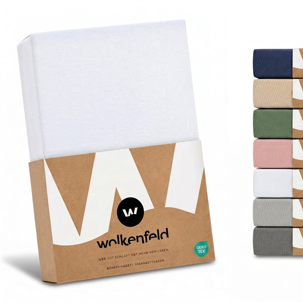 Boxspringbett Spannbettlaken Baumwolle Frida