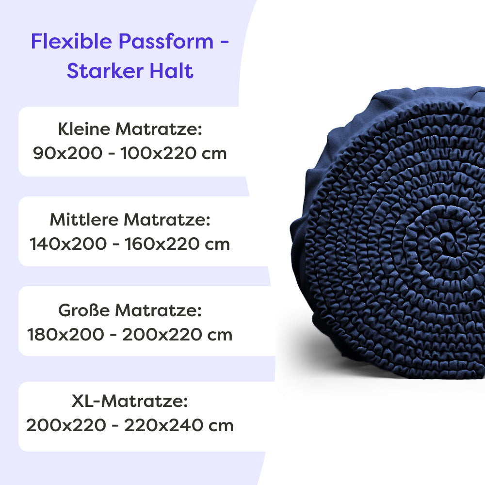 Boxspringbett Spannbettlaken Baumwolle Frida