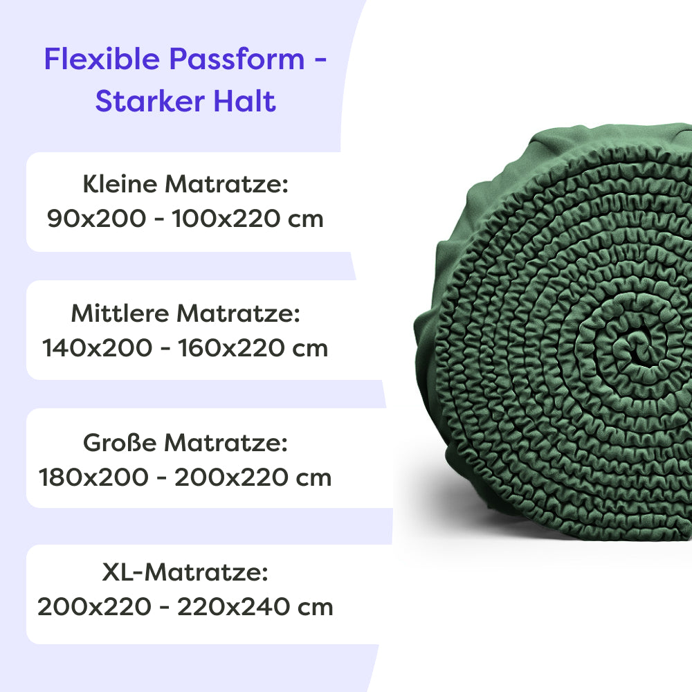 Boxspringbett Spannbettlaken Baumwolle Frida